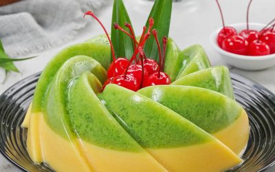 Resep Pudding Lumut Mentega