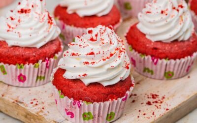 Red Velvet Cupcakes Kukus, No Oven!