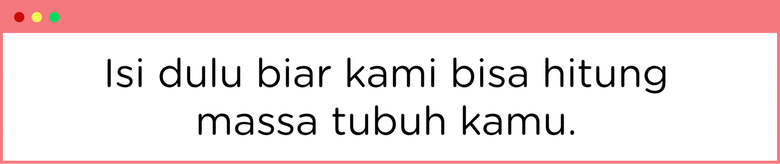 Isi dulu sebelum hitung