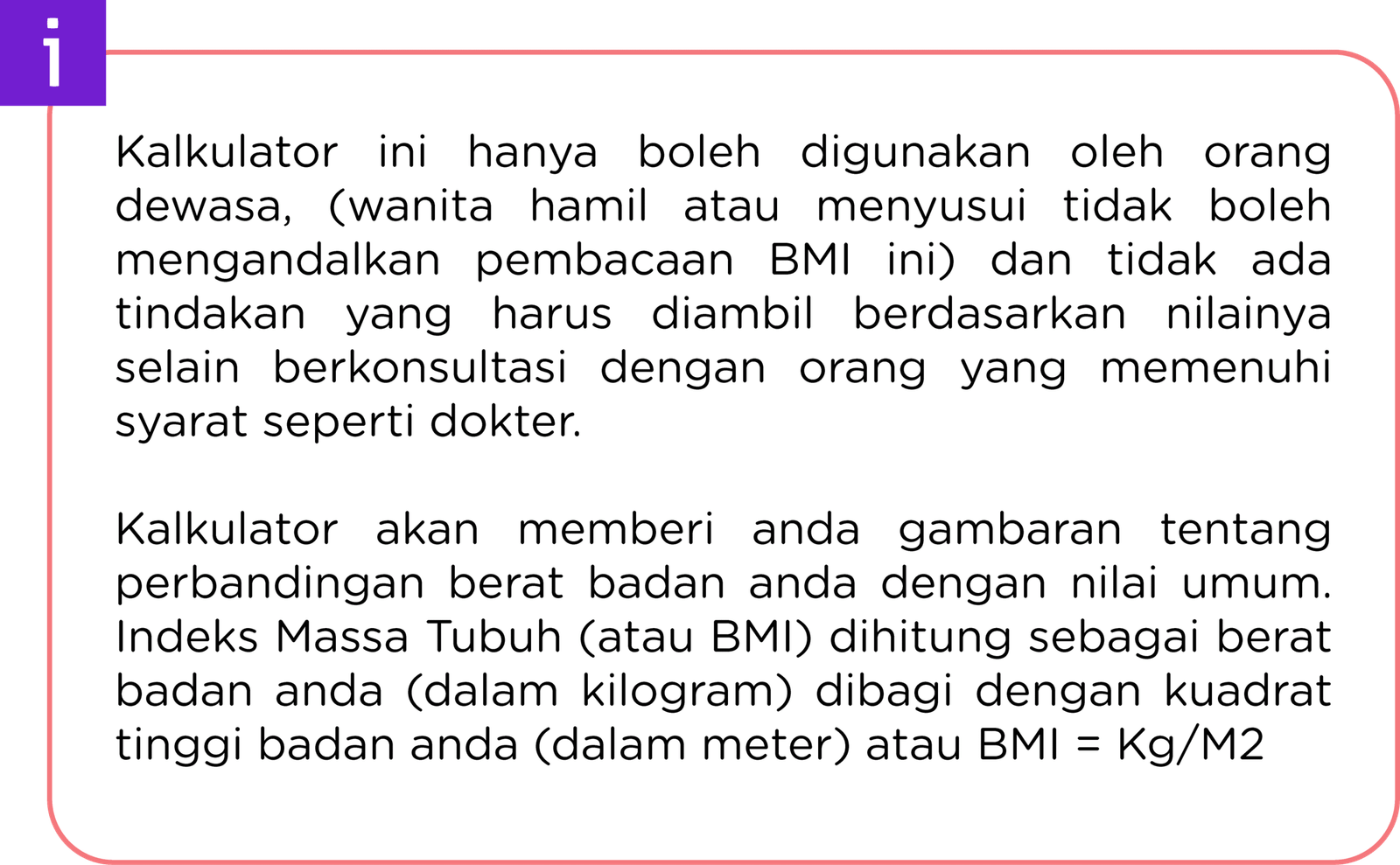 Informasi BMI