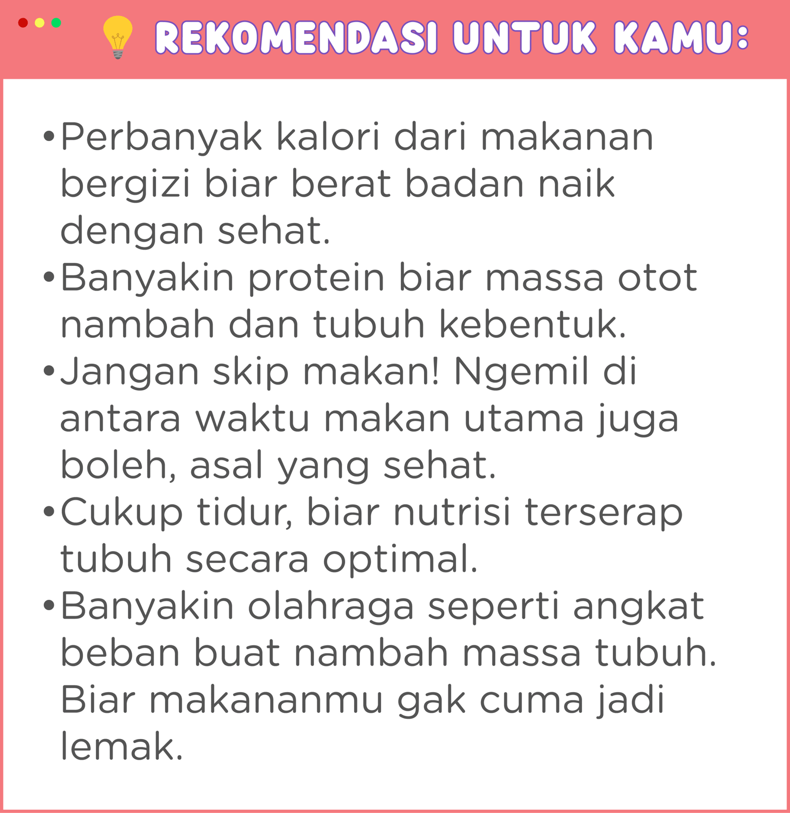Recommendation