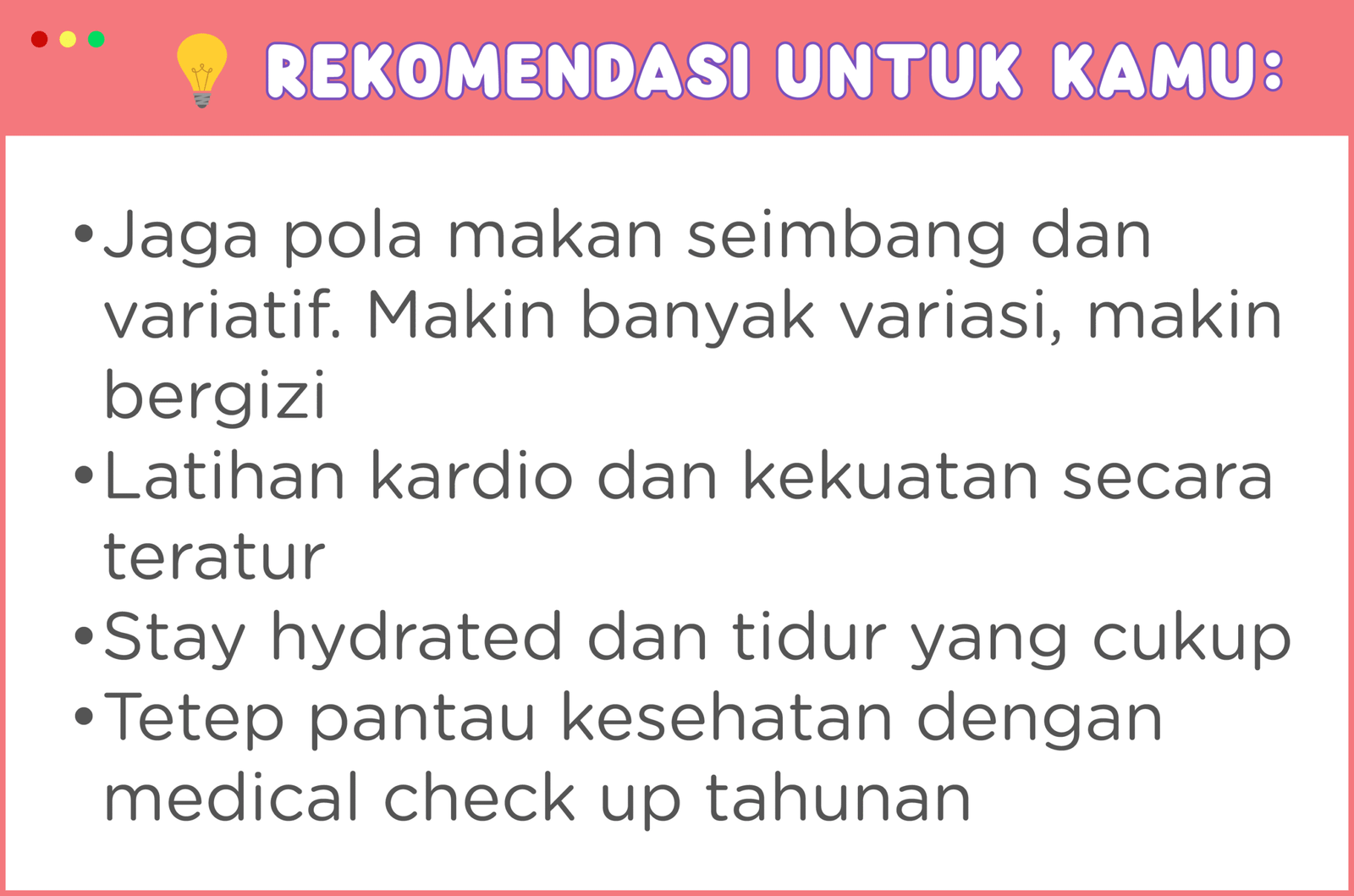 Recommendation