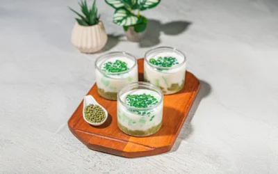 Resep Mung Bean Pandan Sago